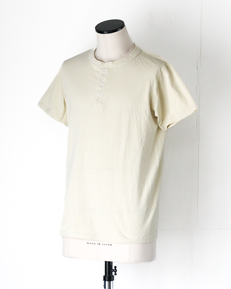 Velva Sheen 162003 Henley Neck S/S Tee Oatmilk