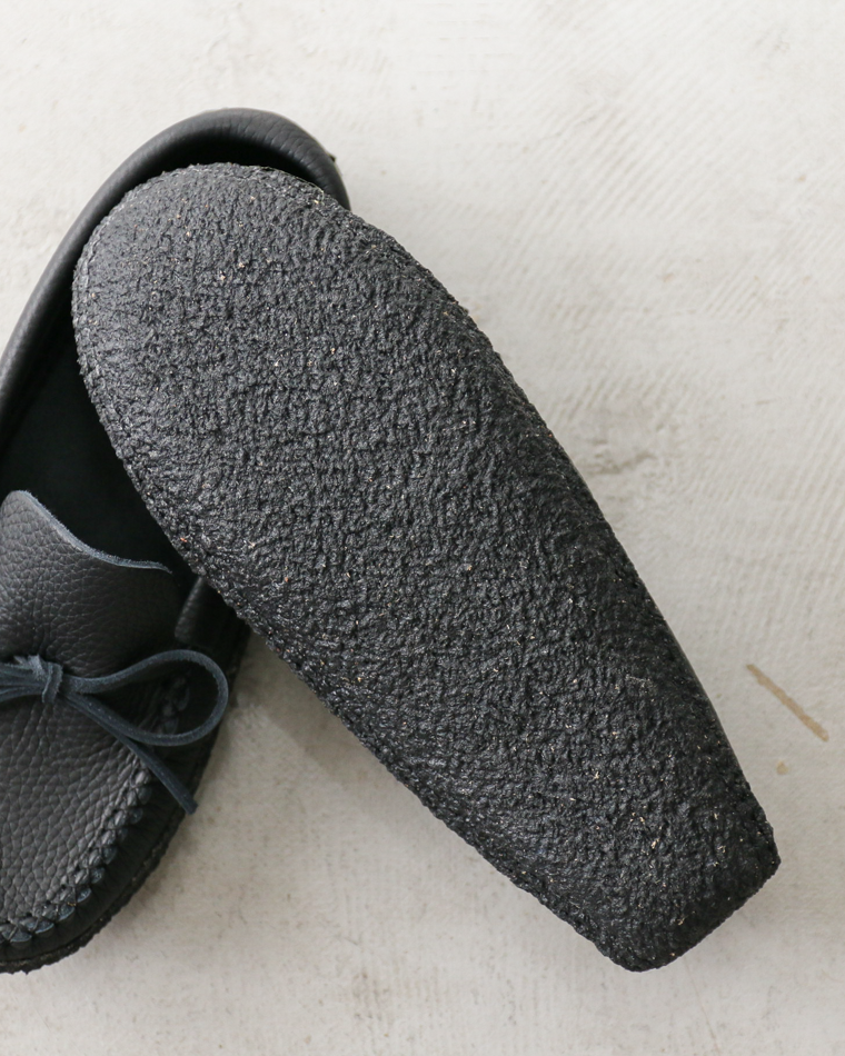 BASTIEN バスティン Moose Hide Moccasins "made in CANADA" Black