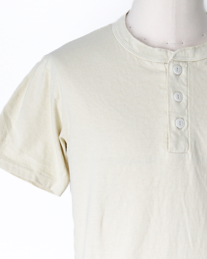 Velva Sheen 162003 Henley Neck S/S Tee Oatmilk