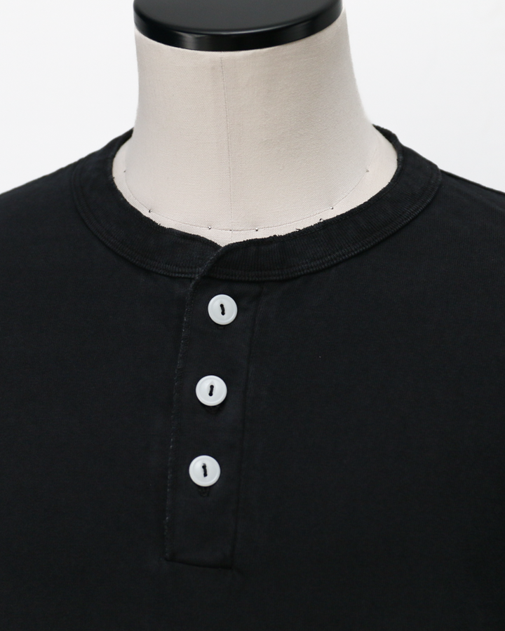 Velva Sheen 162003 Henley Neck S/S Tee Black