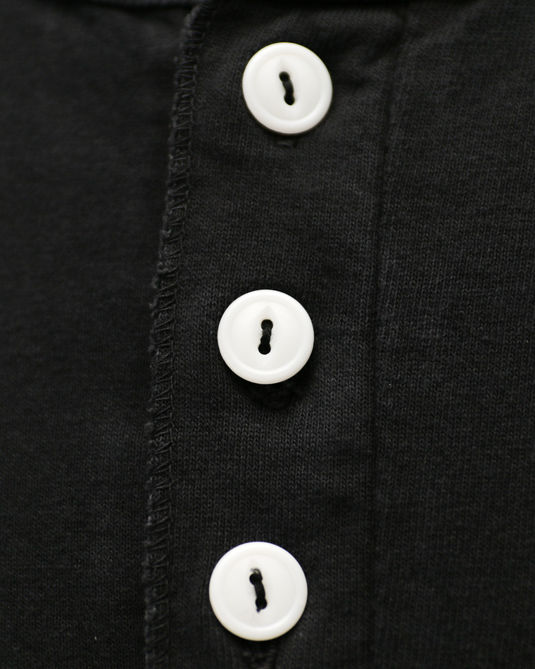 Velva Sheen 162003 Henley Neck S/S Tee Black