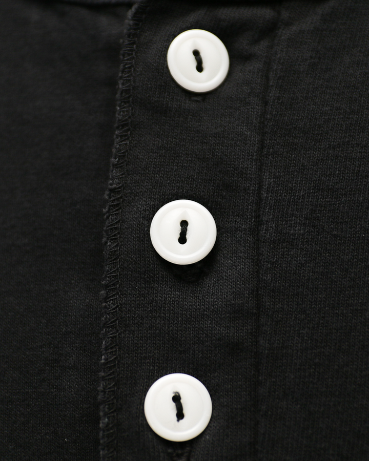 Velva Sheen 162003 Henley Neck S/S Tee Black