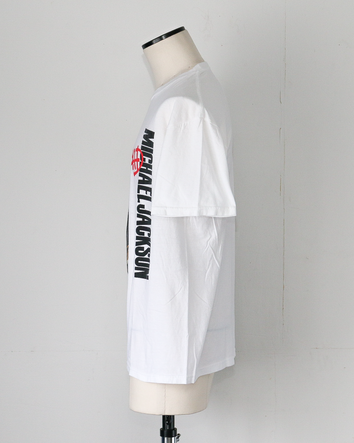THRIFTY LOOK スリフティルック "Michael Jackson" TEE White