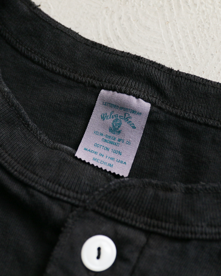 Velva Sheen 162003 Henley Neck S/S Tee Black
