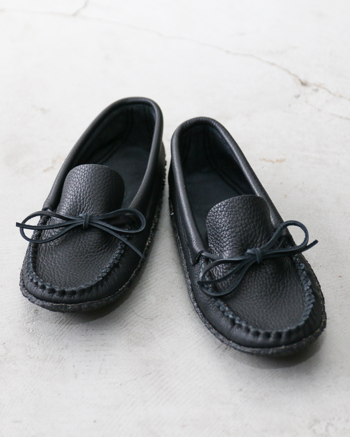 BASTIEN バスティン Moose Hide Moccasins "made in CANADA" Black