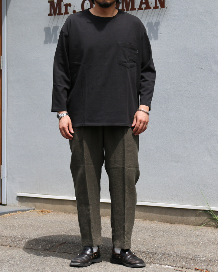 DELICIOUS US Middle Sleeve Tee Black
