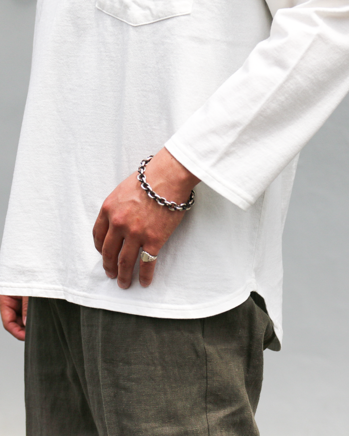 DELICIOUS US Middle Sleeve Tee Off white