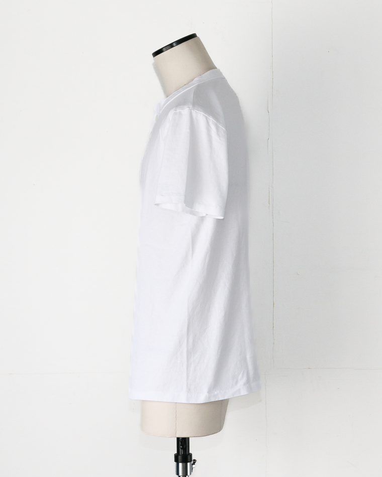 Velva Sheen 162003 Henley Neck S/S Tee White