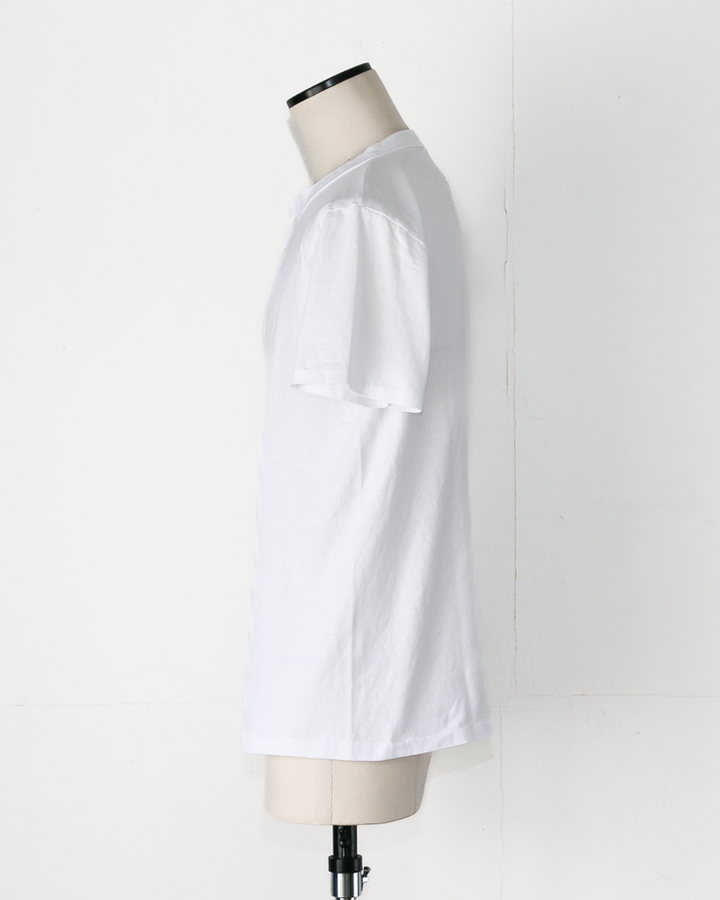 Velva Sheen 162003 Henley Neck S/S Tee White