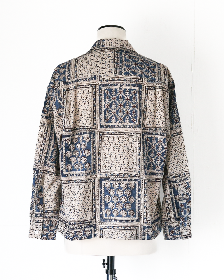 Niche Indian Cotton Printed Fabric Shirt