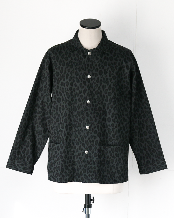 SUNNY SPORTS サニースポーツ PRINTED COVER JACKET Black Leopard