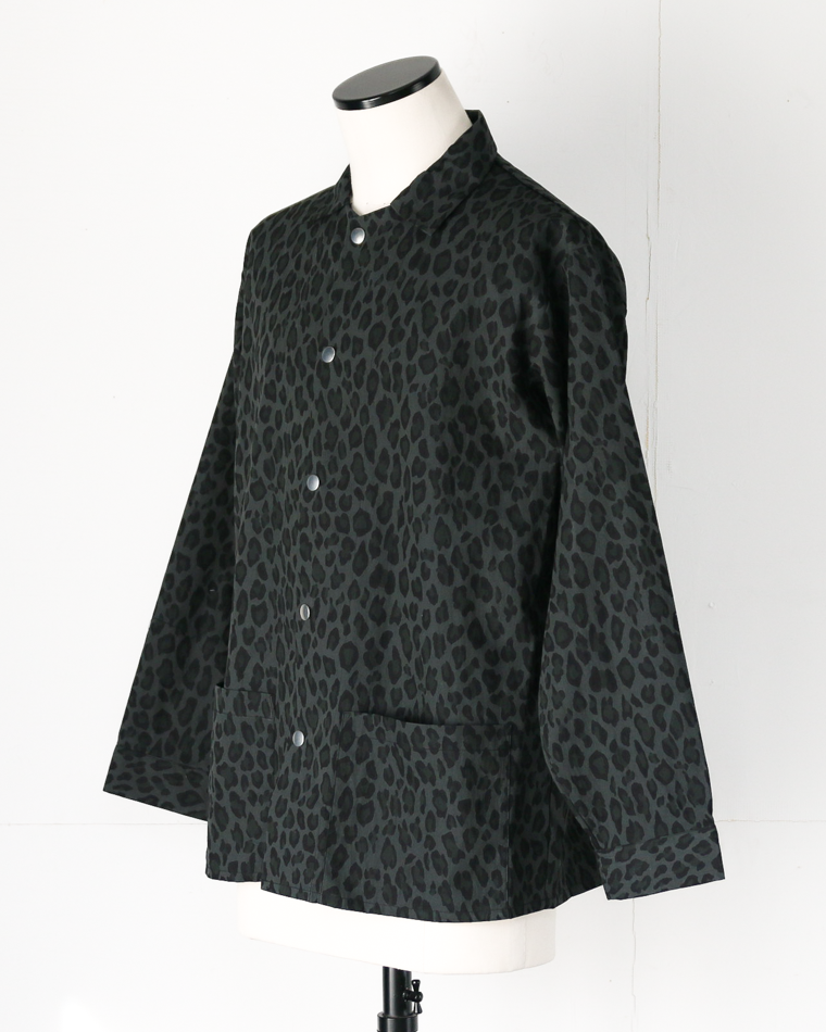 SUNNY SPORTS サニースポーツ PRINTED COVER JACKET Black Leopard