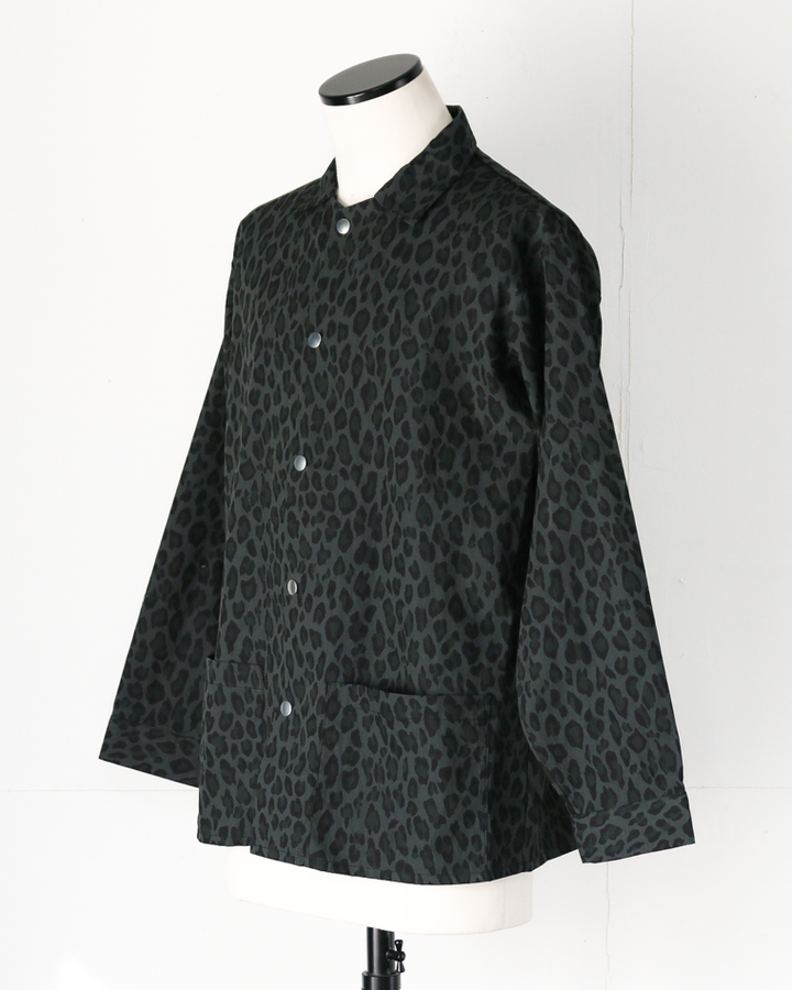 SUNNY SPORTS サニースポーツ PRINTED COVER JACKET Black Leopard