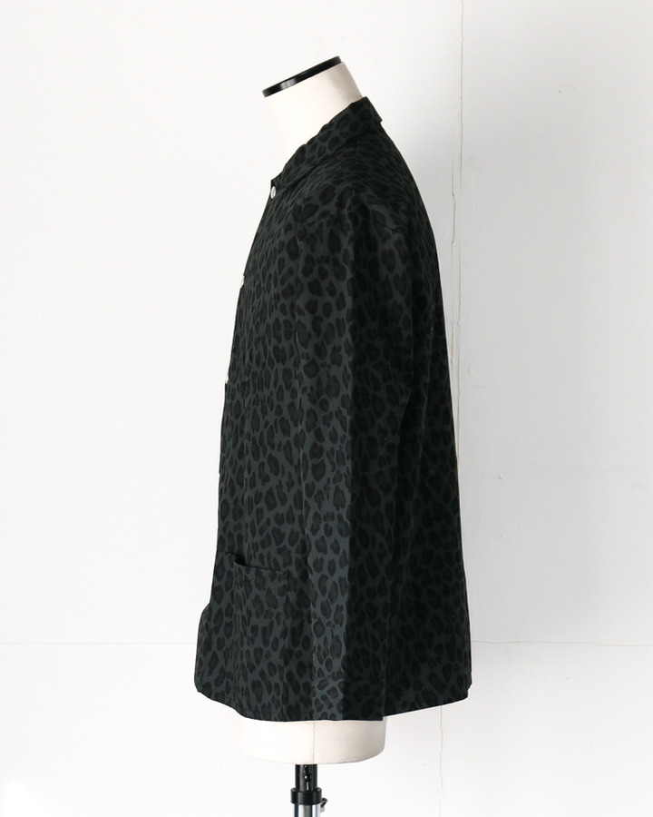 SUNNY SPORTS サニースポーツ PRINTED COVER JACKET Black Leopard