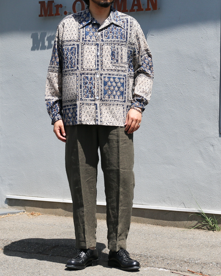 Niche Indian Cotton Printed Fabric Shirt