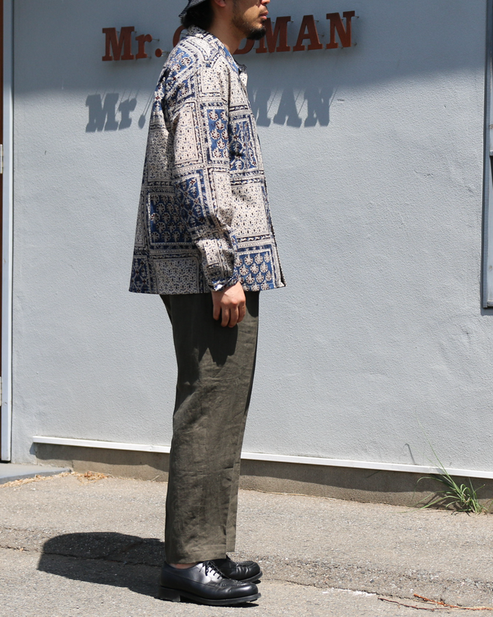 Niche Indian Cotton Printed Fabric Shirt