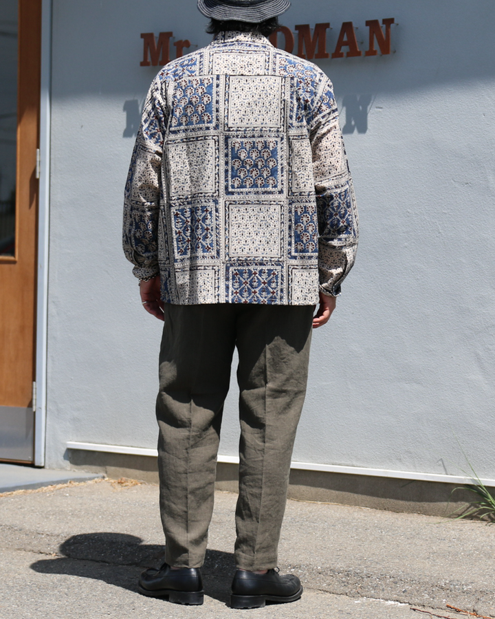 Niche Indian Cotton Printed Fabric Shirt
