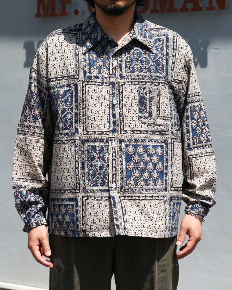Niche Indian Cotton Printed Fabric Shirt