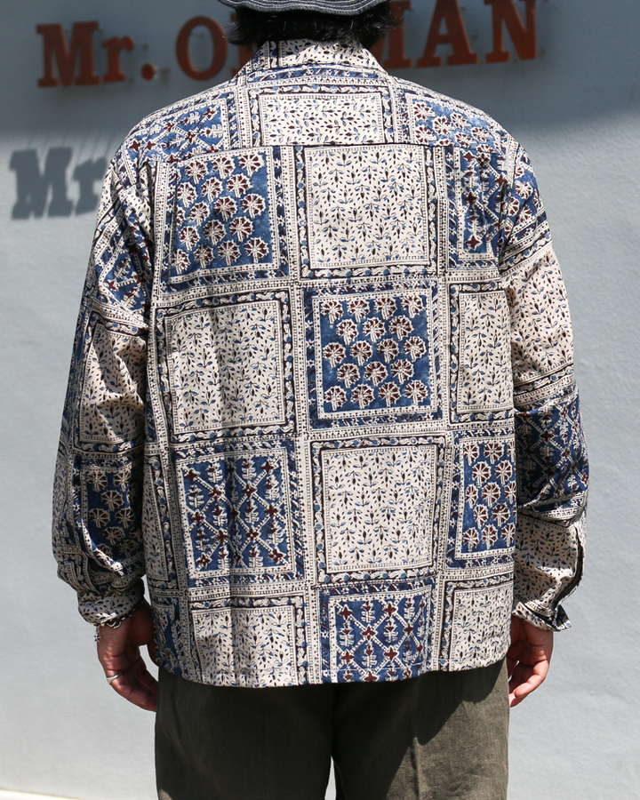 Niche Indian Cotton Printed Fabric Shirt