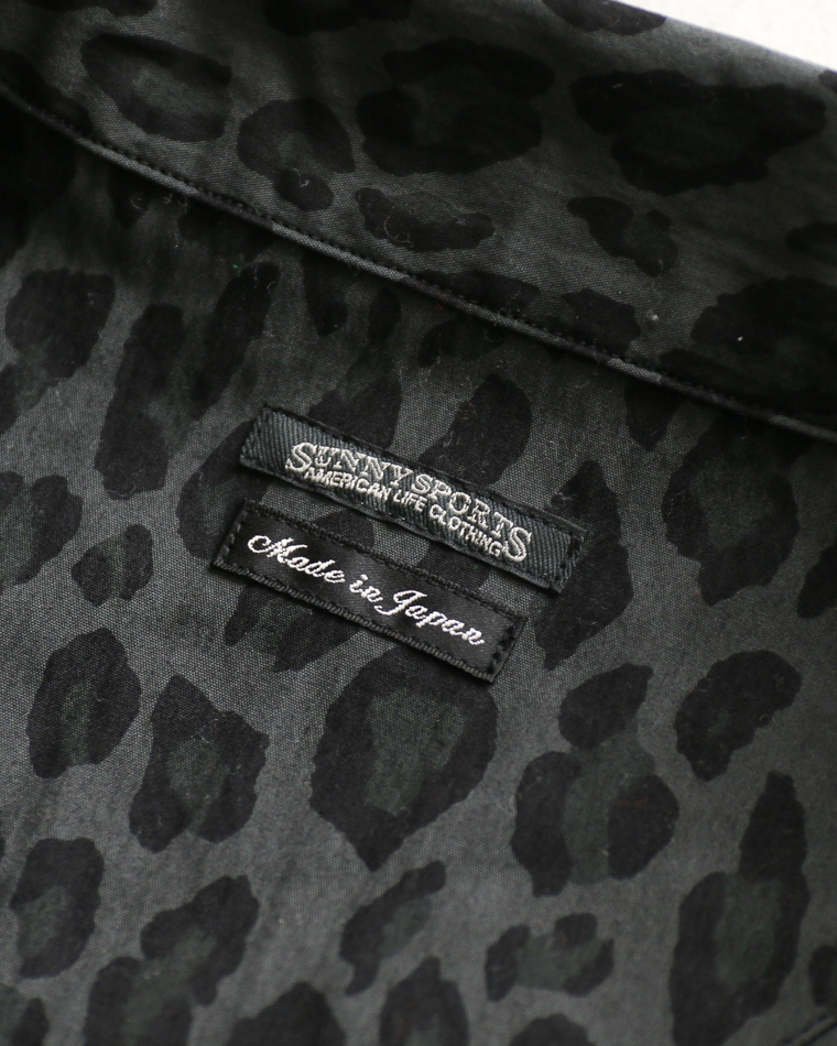 SUNNY SPORTS サニースポーツ PRINTED COVER JACKET Black Leopard