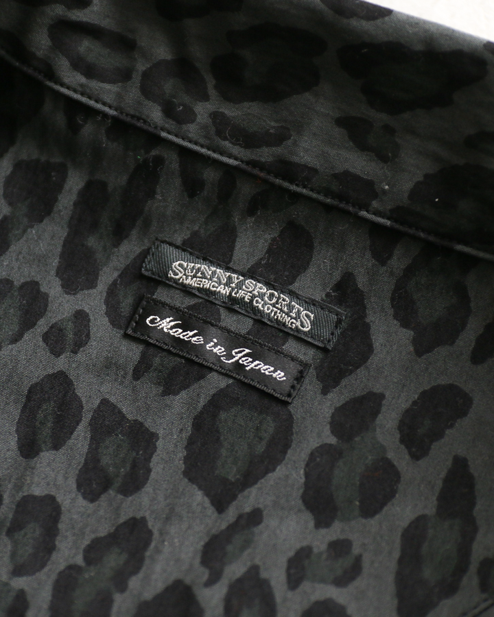 SUNNY SPORTS サニースポーツ PRINTED COVER JACKET Black Leopard