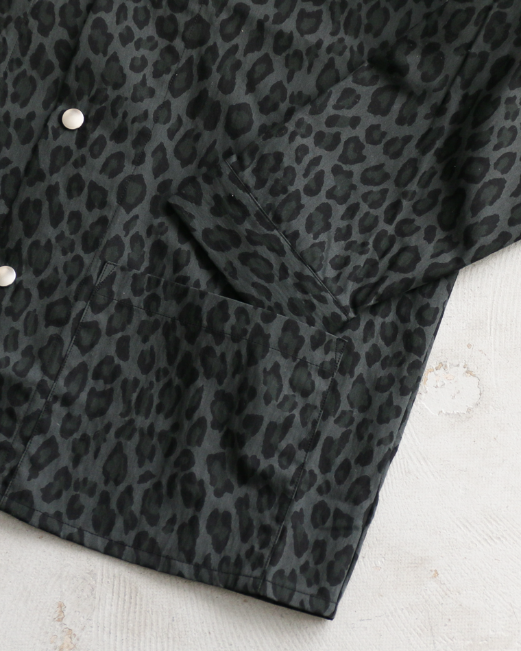 SUNNY SPORTS サニースポーツ PRINTED COVER JACKET Black Leopard