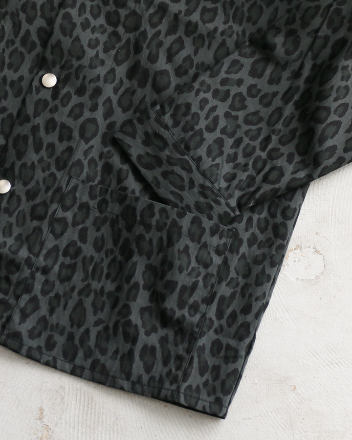 SUNNY SPORTS サニースポーツ PRINTED COVER JACKET Black Leopard