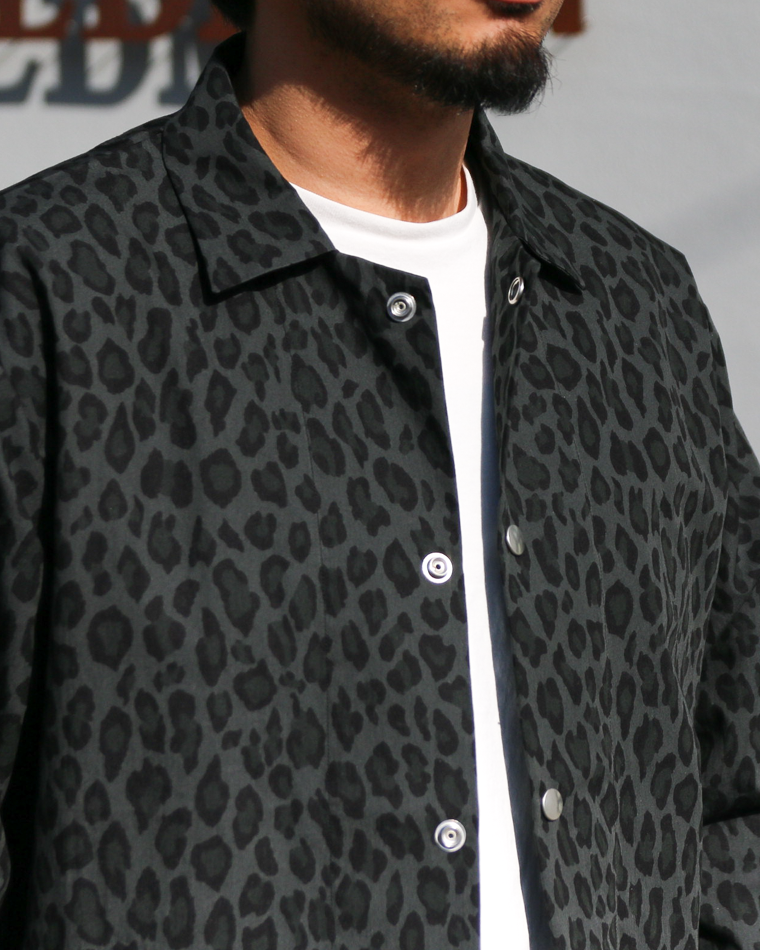 SUNNY SPORTS サニースポーツ PRINTED COVER JACKET Black Leopard