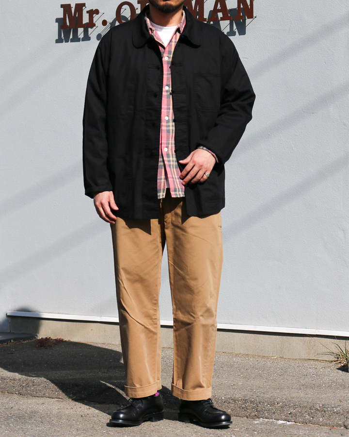 VULCAIN ヴァルカン CHINA WORK JACKET Black