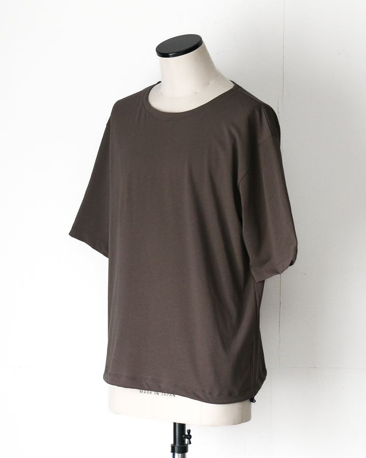 LAMOND VINTAGE TWIST DRAWSTRING BASQUE SHIRT Ash Brown
