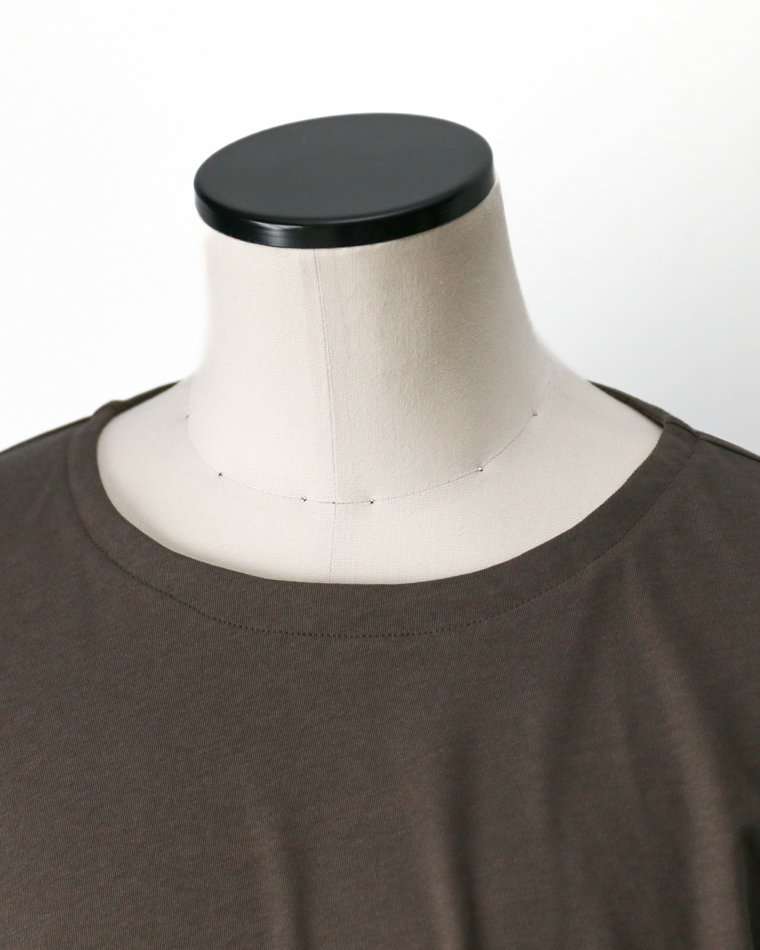 LAMOND VINTAGE TWIST DRAWSTRING BASQUE SHIRT Ash Brown