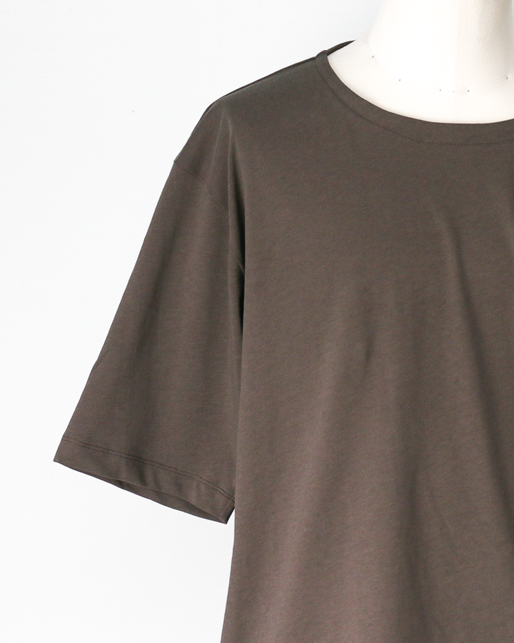 LAMOND VINTAGE TWIST DRAWSTRING BASQUE SHIRT Ash Brown