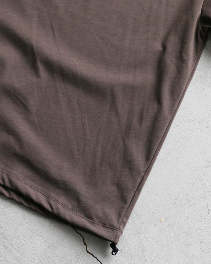 LAMOND VINTAGE TWIST DRAWSTRING BASQUE SHIRT Ash Brown