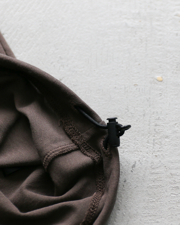 LAMOND VINTAGE TWIST DRAWSTRING BASQUE SHIRT Ash Brown