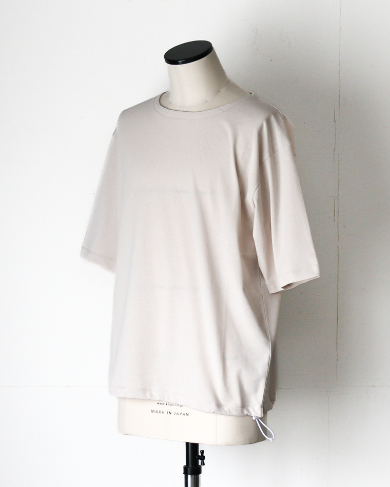 LAMOND VINTAGE TWIST DRAWSTRING BASQUE SHIRT Light Grey