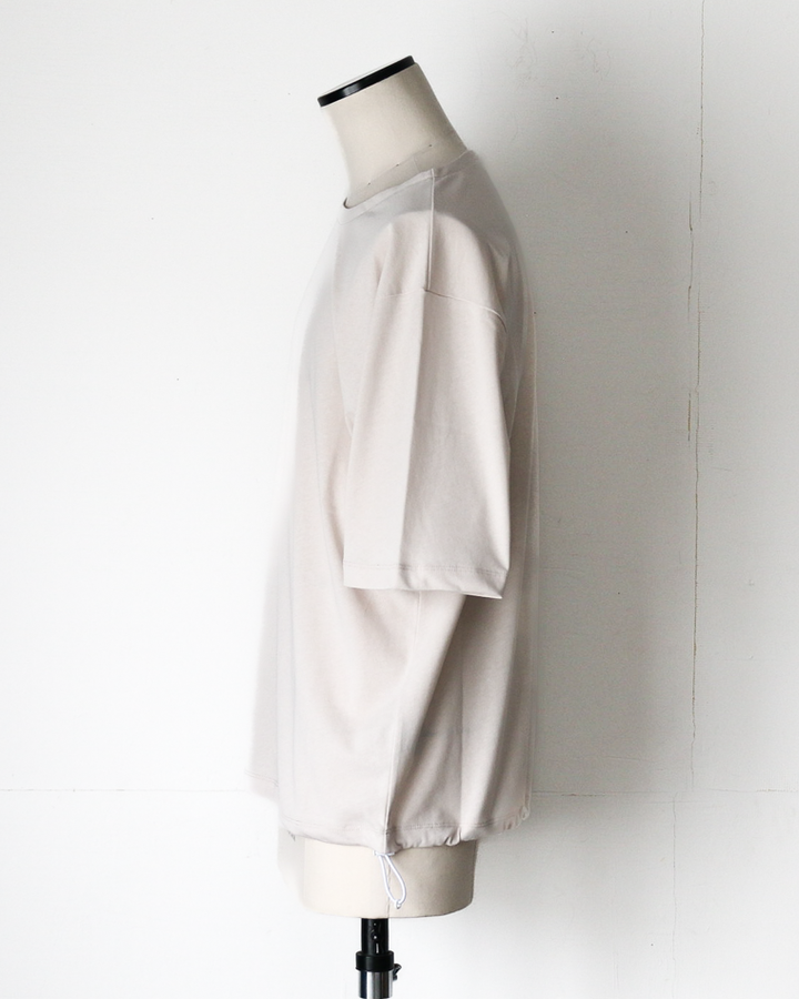 LAMOND VINTAGE TWIST DRAWSTRING BASQUE SHIRT Light Grey