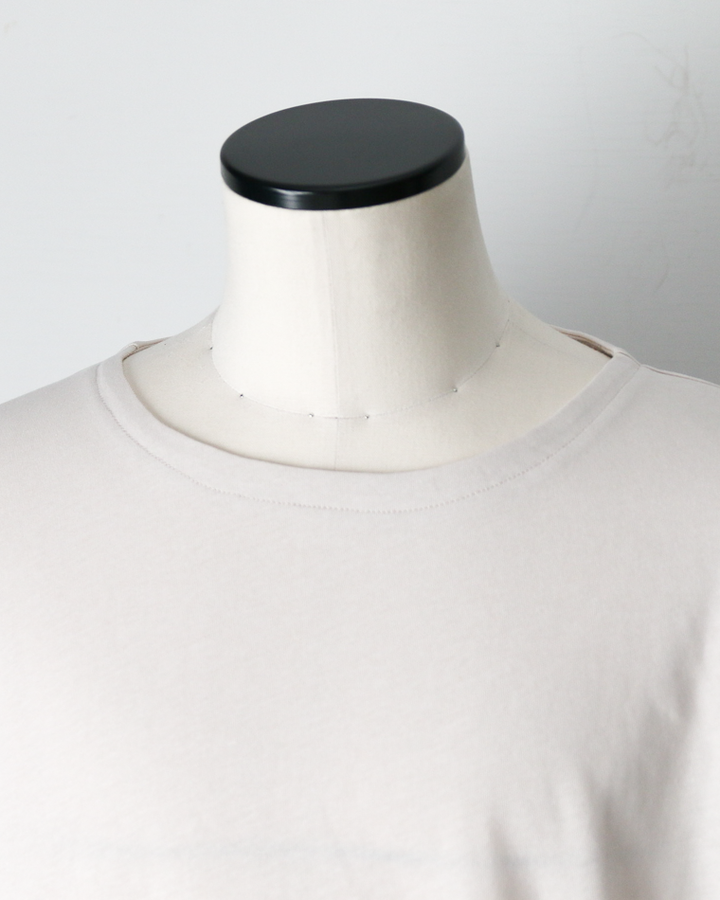 LAMOND VINTAGE TWIST DRAWSTRING BASQUE SHIRT Light Grey