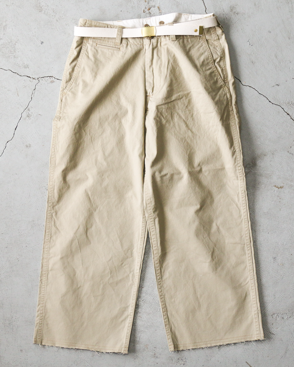 MASTER&amp;CO マスターアンドコー MC729 CHINO CUT OFF PANTS Beige