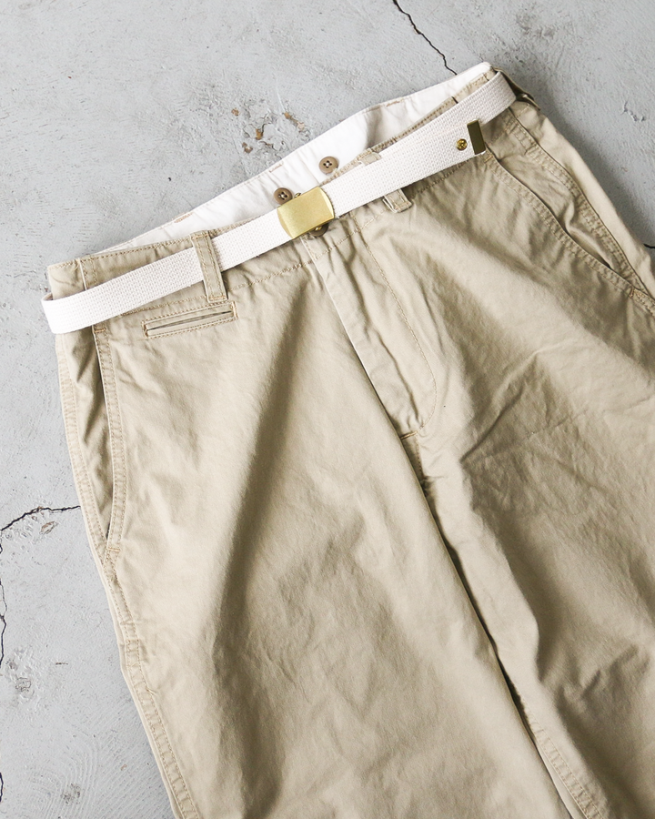 MASTER&amp;CO マスターアンドコー MC729 CHINO CUT OFF PANTS Beige