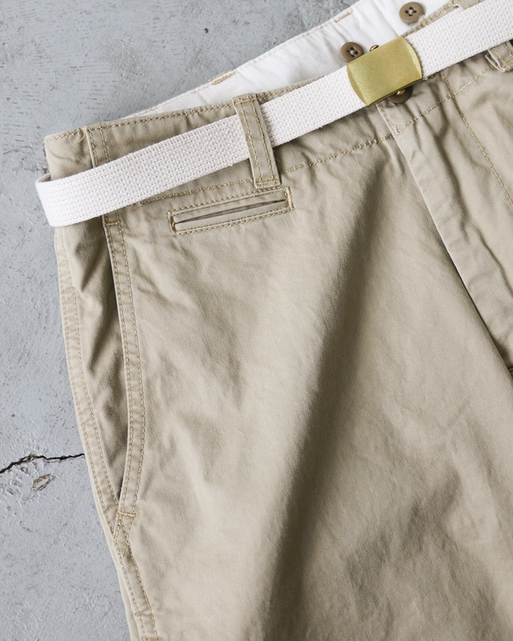 MASTER&amp;CO マスターアンドコー MC729 CHINO CUT OFF PANTS Beige