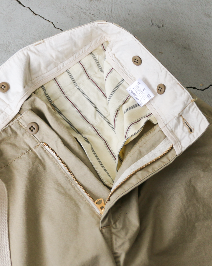 MASTER&amp;CO マスターアンドコー MC729 CHINO CUT OFF PANTS Beige