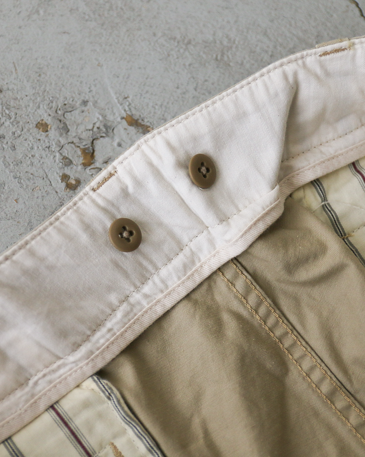 MASTER&amp;CO マスターアンドコー MC729 CHINO CUT OFF PANTS Beige