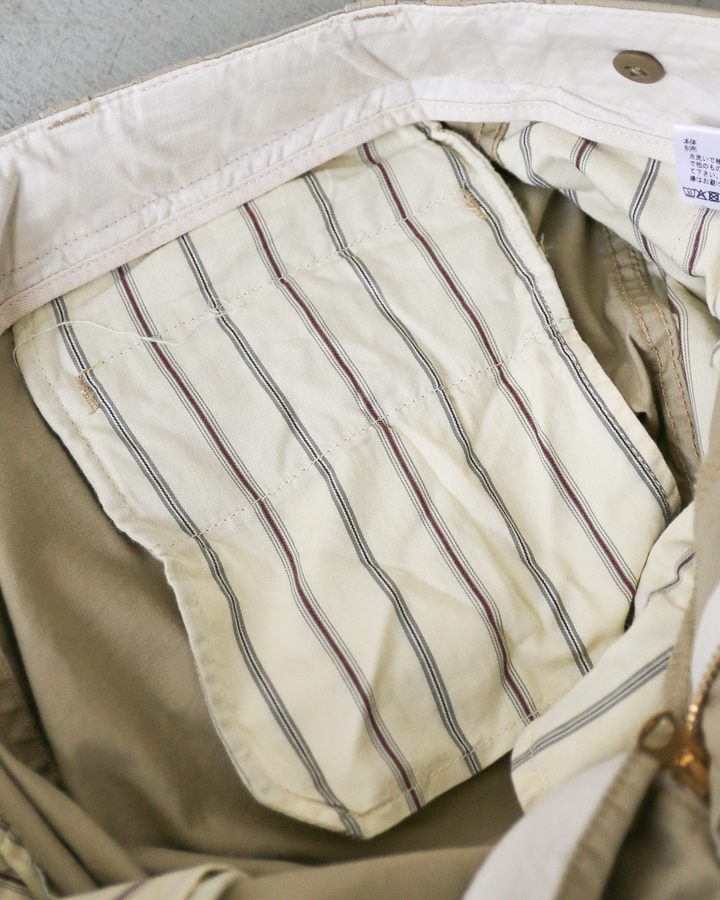 MASTER&amp;CO マスターアンドコー MC729 CHINO CUT OFF PANTS Beige