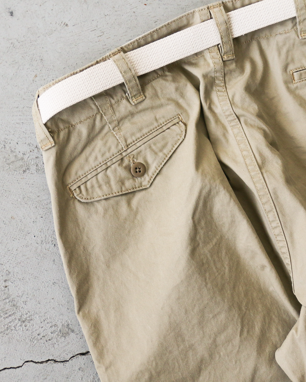 MASTER&amp;CO マスターアンドコー MC729 CHINO CUT OFF PANTS Beige