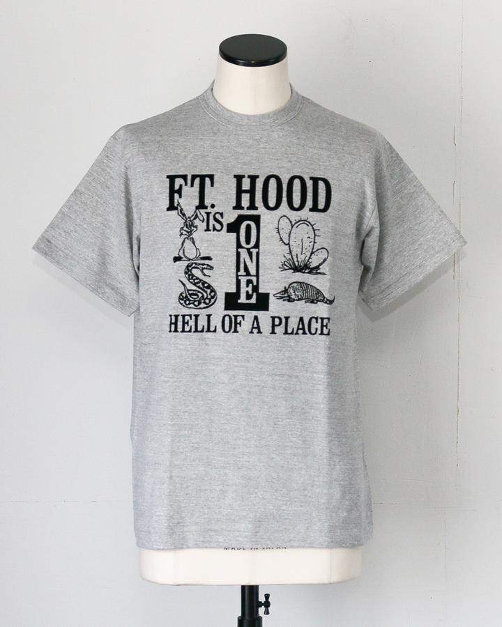 WAREHOUSE ウエアハウス Lot 4096 88/12 杢クルーネックT FT.HOOD Gray