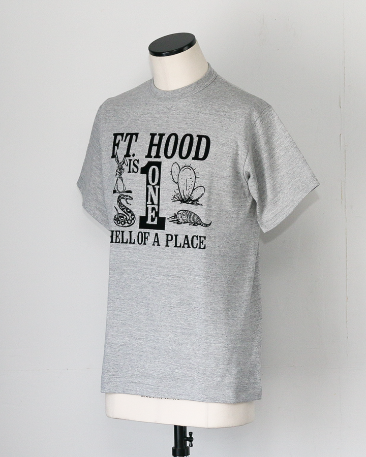 WAREHOUSE ウエアハウス Lot 4096 88/12 杢クルーネックT FT.HOOD Gray