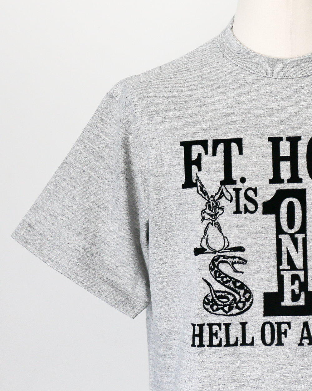 WAREHOUSE ウエアハウス Lot 4096 88/12 杢クルーネックT FT.HOOD Gray