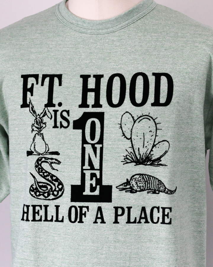 WAREHOUSE ウエアハウス Lot 4096 88/12 杢クルーネックT FT.HOOD Green