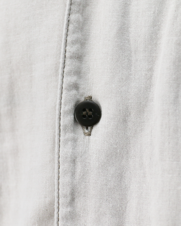 TURN ME ON Palm Tree Cotton Gauze Open collar Shirt Gray