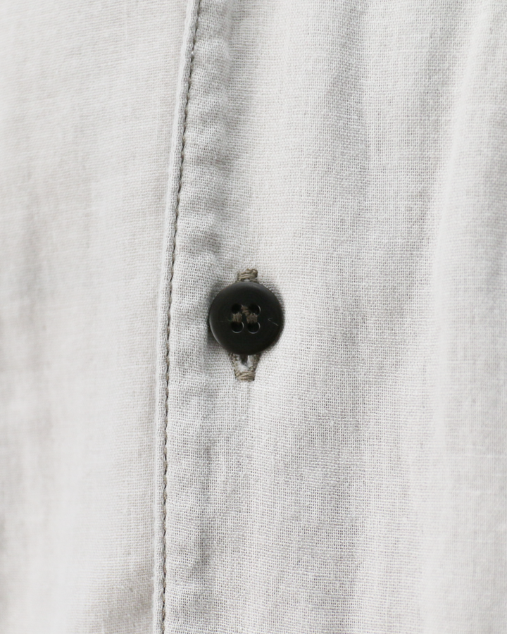 TURN ME ON Palm Tree Cotton Gauze Open collar Shirt Gray